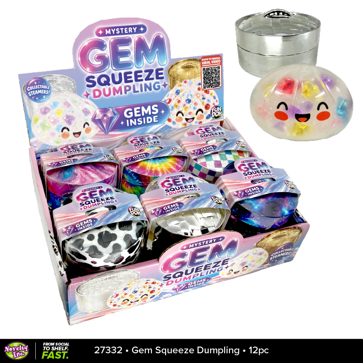 Fun Doh Mystery Gem Filled Squishy Dumpling Toy