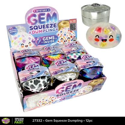 Fun Doh Mystery Gem Filled Squishy Dumpling Toy