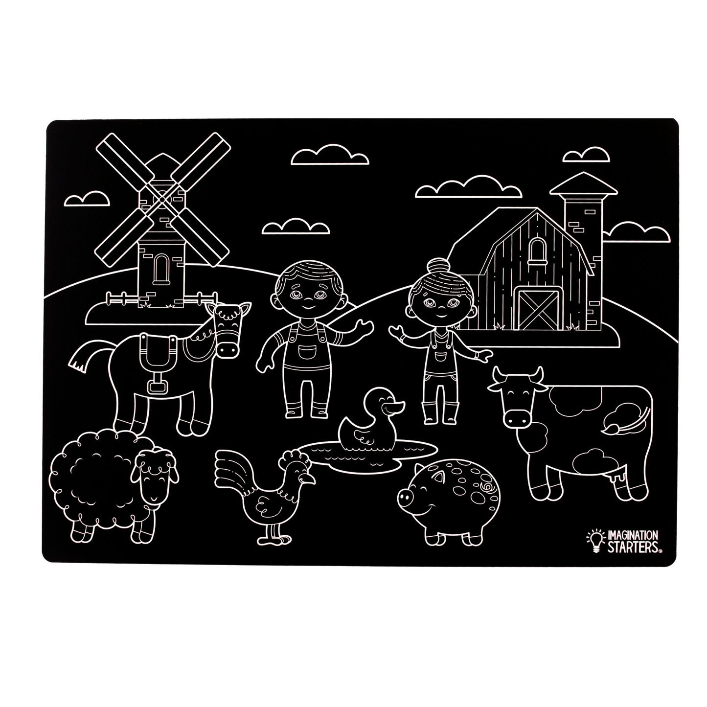 Chalkboard Farm Placemat 12x17