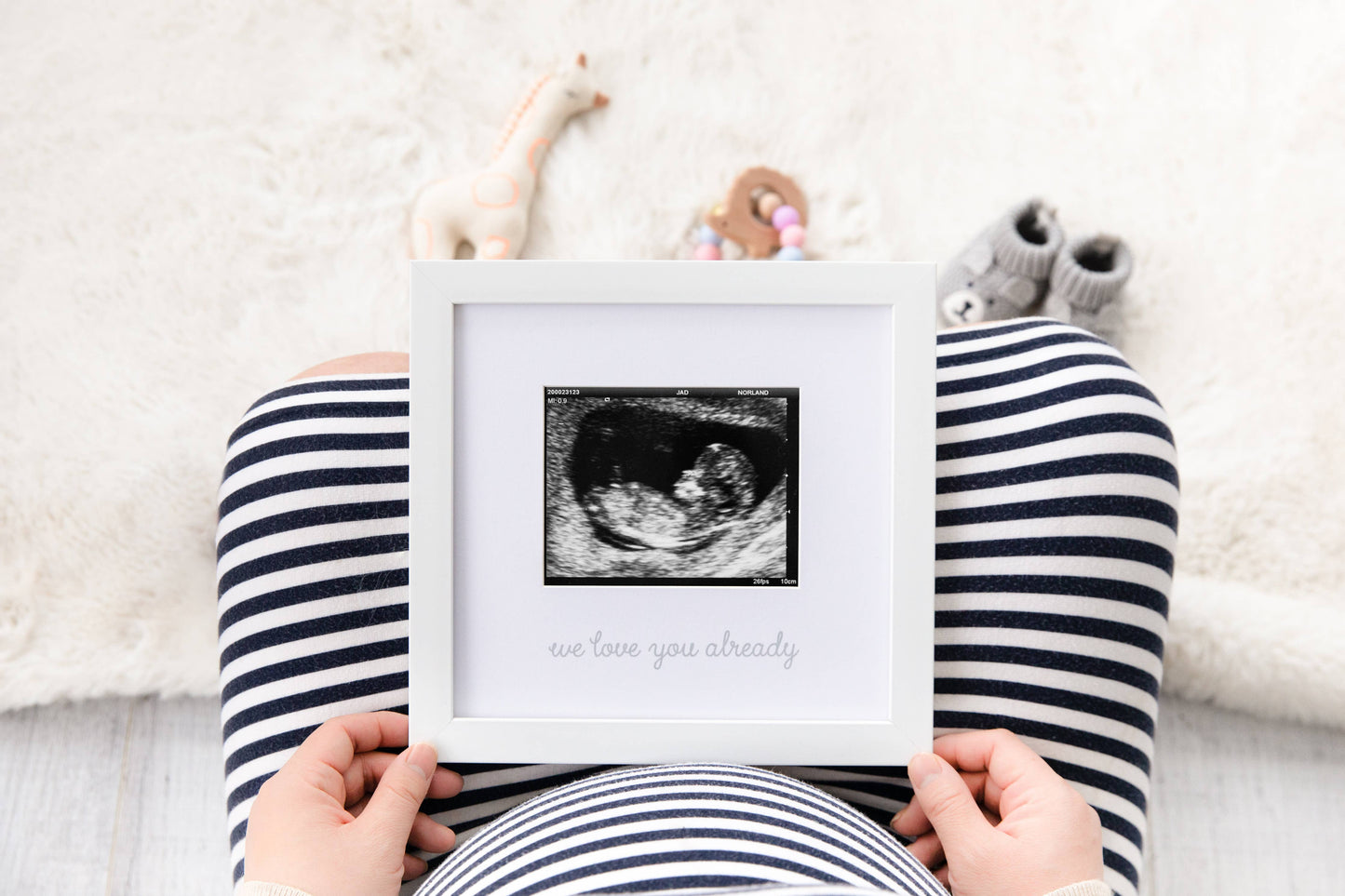 “We Love You Already” Sonogram Frame