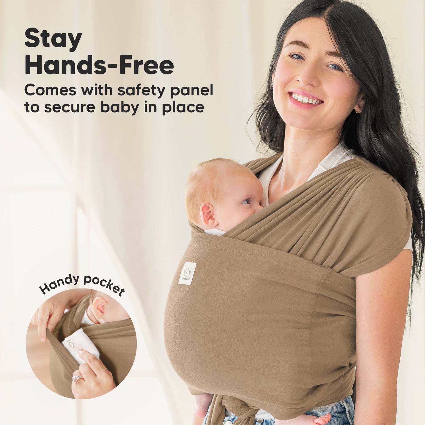 KeaBabies D-Lite Wrap Carrier-Warm Hearth