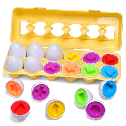 Matching Easter Eggs Color & Shape Educational Egg Toys