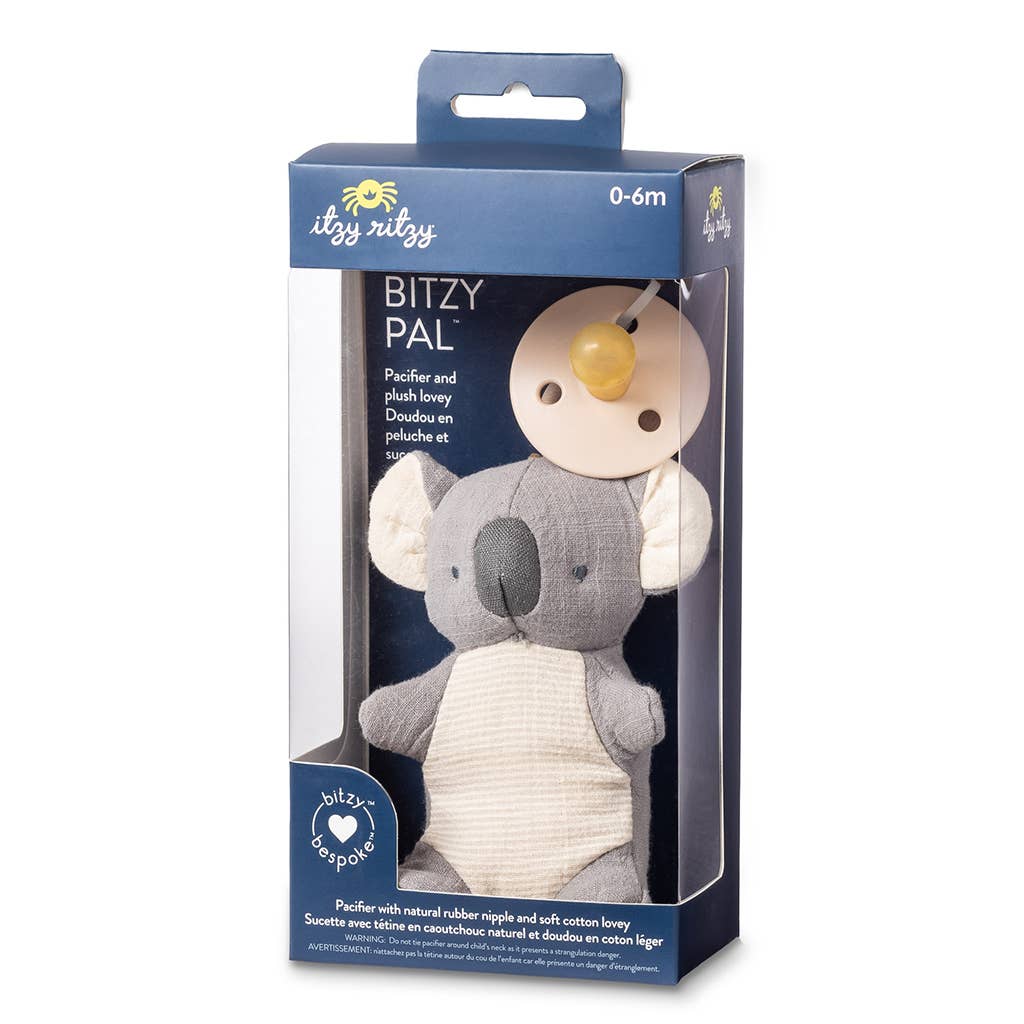 *NEW* Bitzy Pal Natural Rubber Pacifier & Stuffed Animal