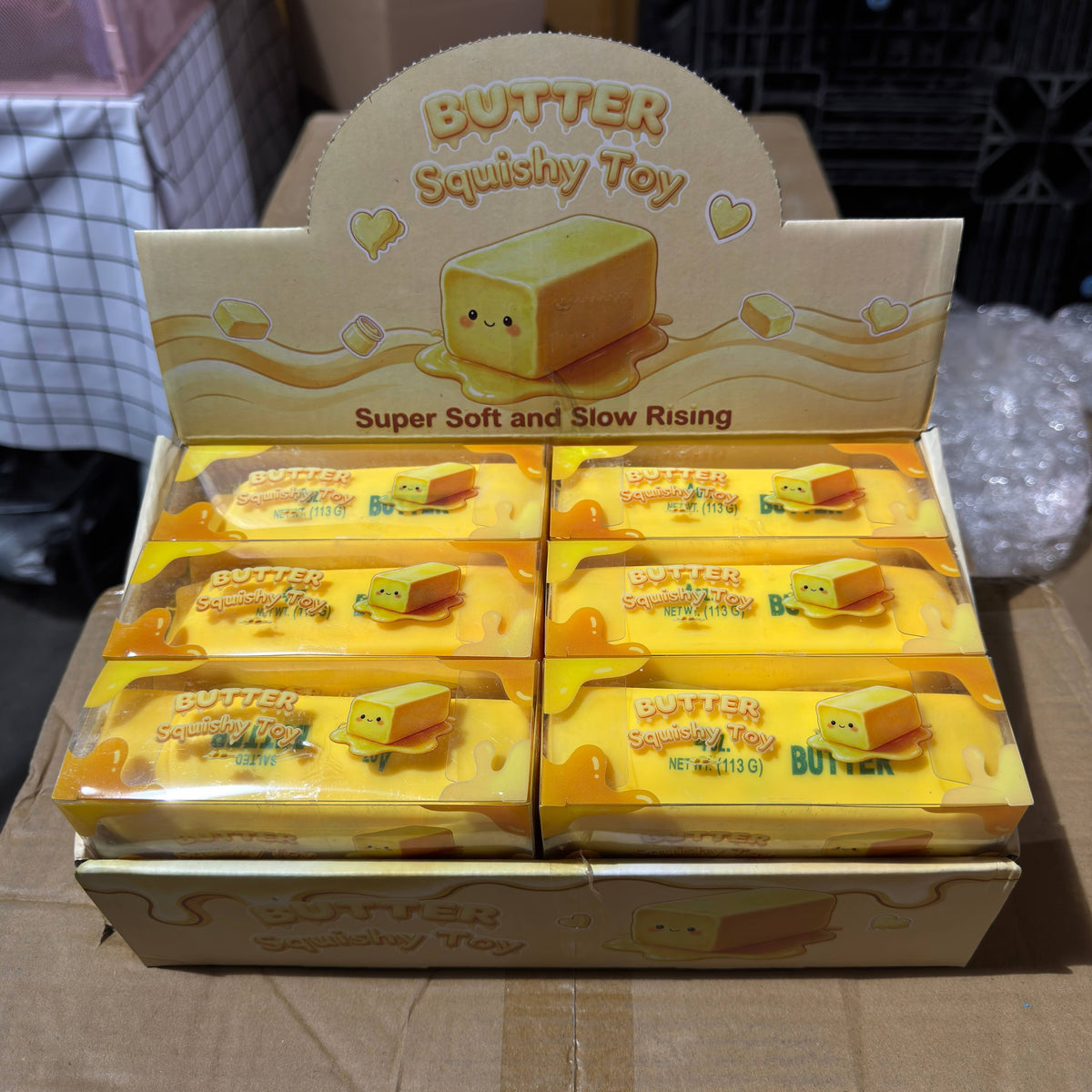 Crackling Crunchy Yellow Butter Squishy - A213