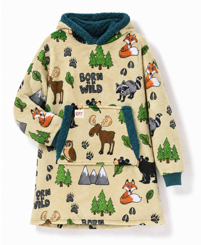Wearable Blanket – Born to Be Wild Kid Blanket Hoodie