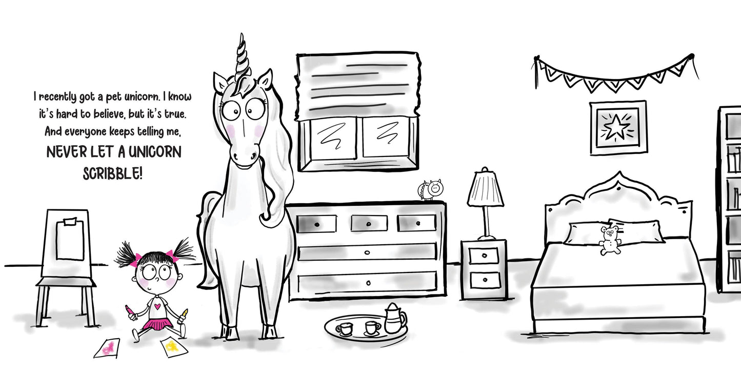 Never Let a Unicorn Scribble