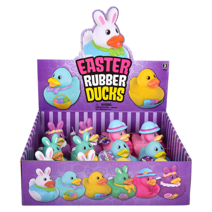 EASTER RUBBER DUCKIES 3.5"