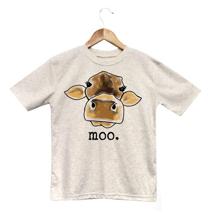 MOO Cow Country Western Back to School Boy Clothes Girl Tee