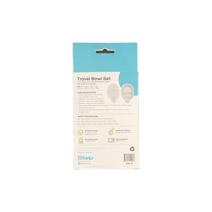 LITTOES Travel Bowl Set Blue - new packaging