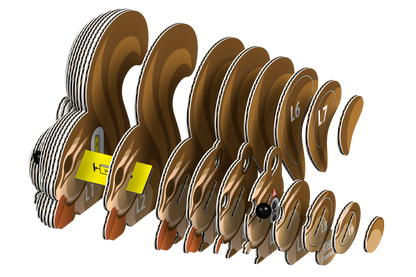 EUGY Chipmunk 3D Puzzle