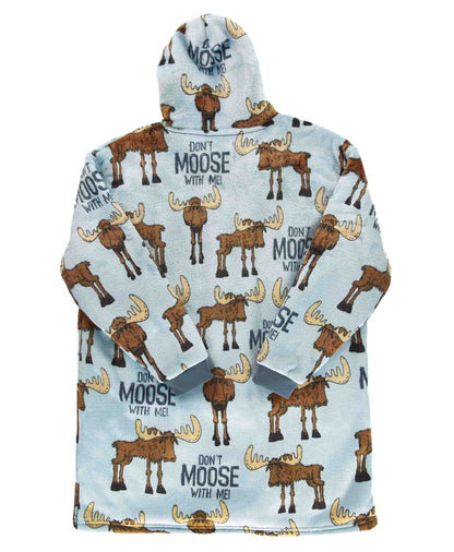 Wearable Blanket – Don't Moose With Me Kid Blanket Hoodie