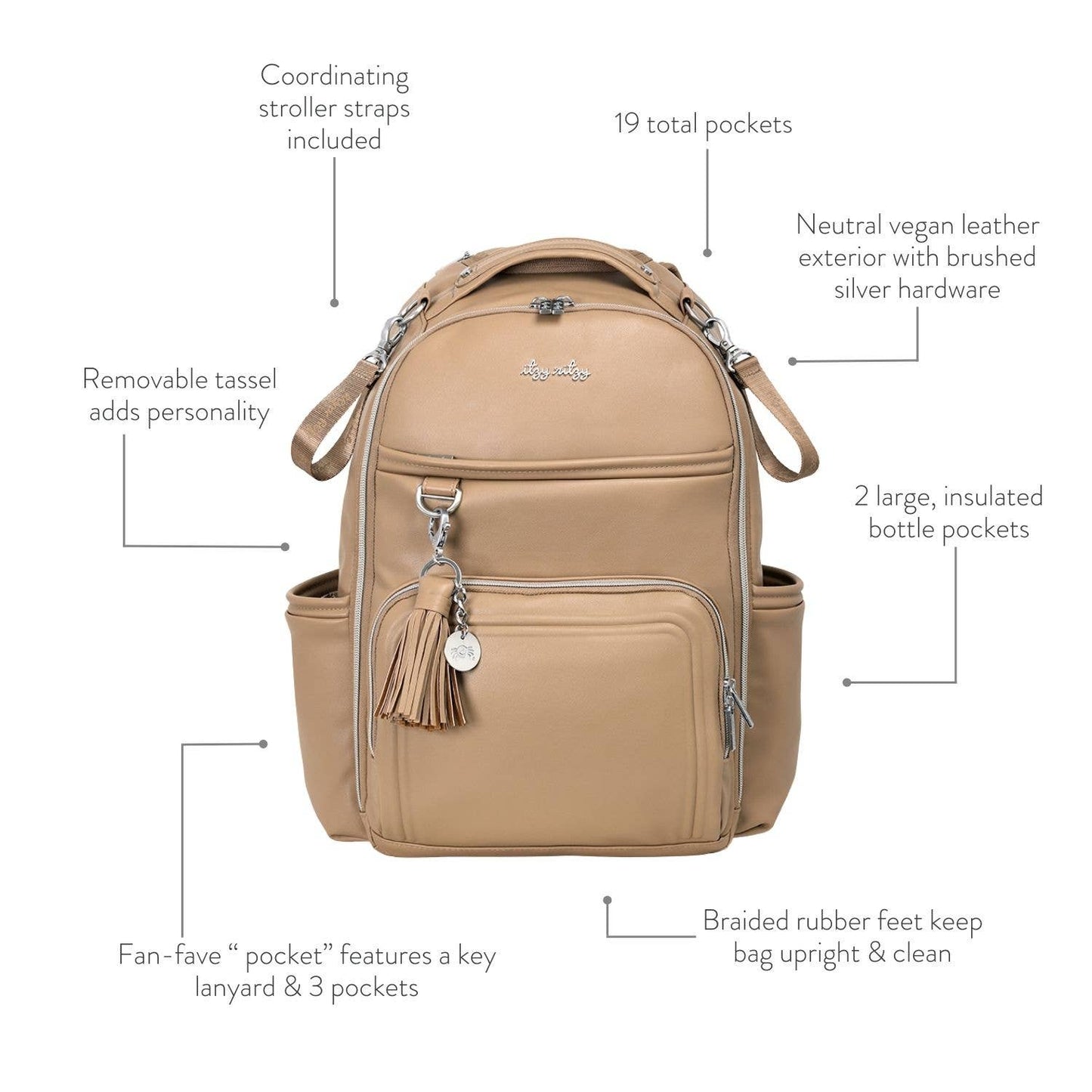 Chai Latte Boss Plus™ Backpack Diaper Bag *USA Only*