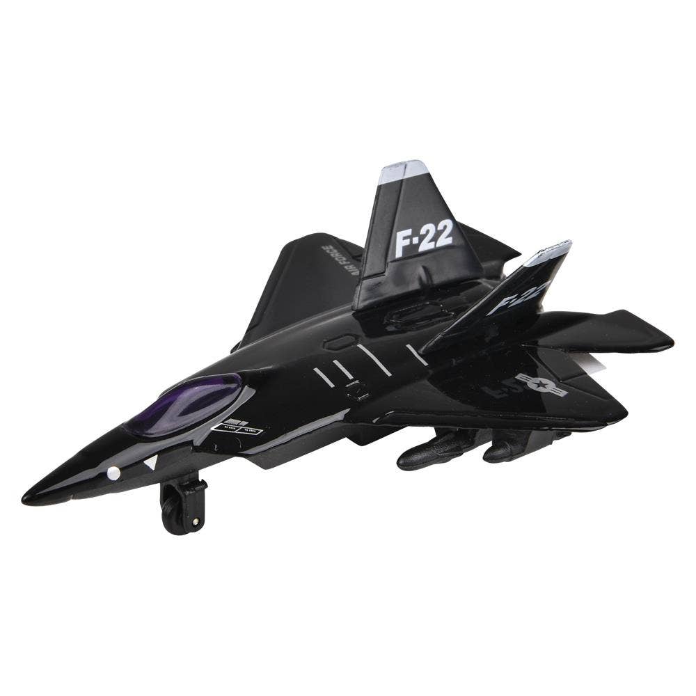 5" Diecast Pull Back Stealth Plane