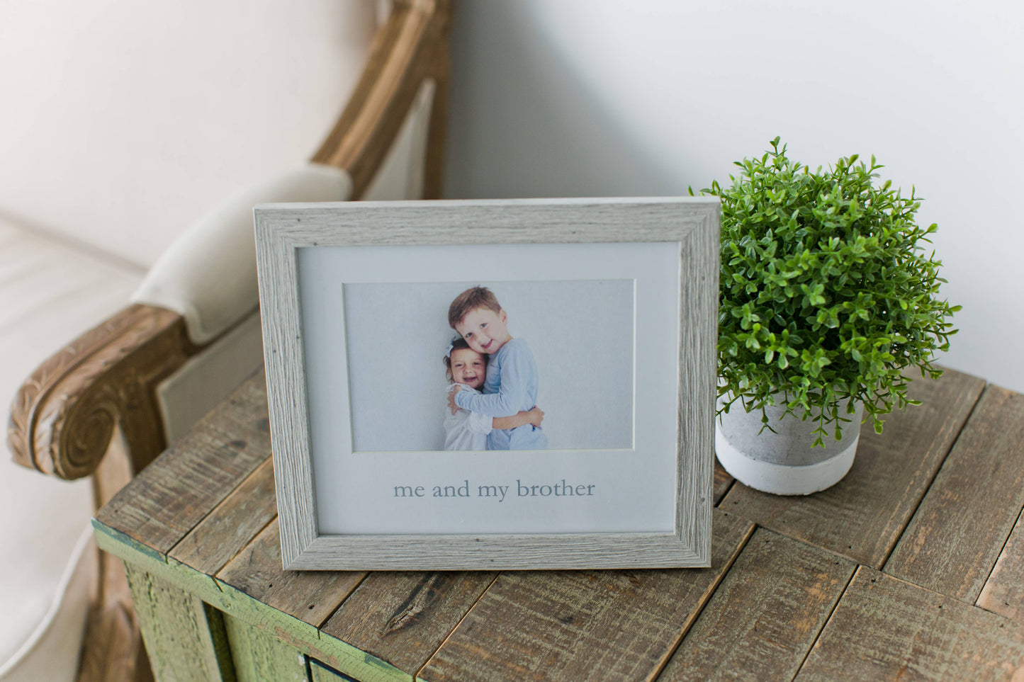 Me & My Brother Picture Frame, Rustic