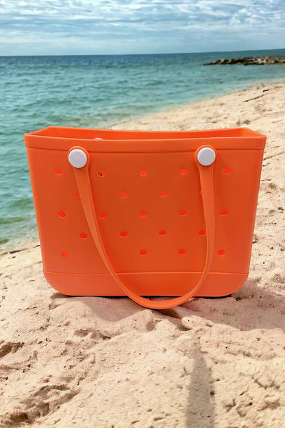 BEACH BAG-TOTE MADE OF RUBBER BEACH BAG.