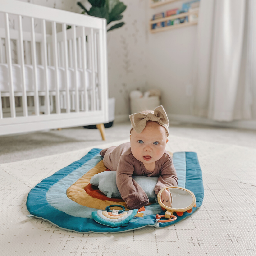 Bitzy Bespoke Ritzy Tummy Time Rainbow Play Mat