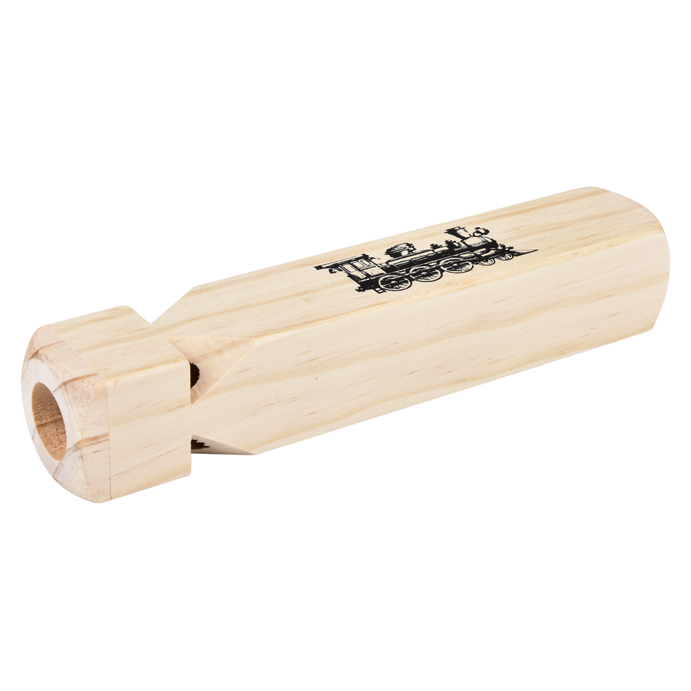 (T) 7.5" WOODEN TRAIN WHISTLE
