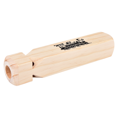 (T) 7.5" WOODEN TRAIN WHISTLE