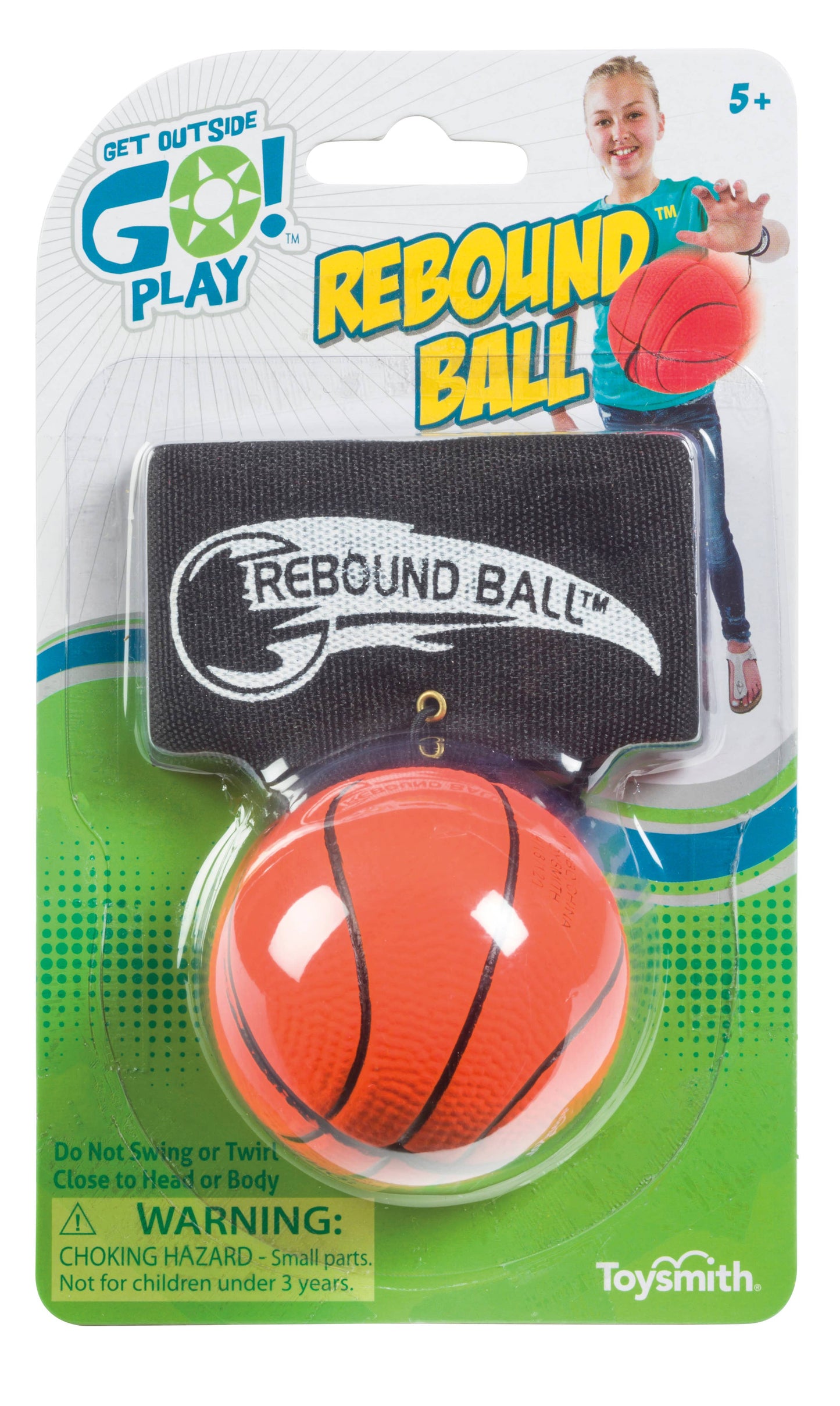 GO! Rebound Ball, Sponge Ball on 50" stretchable cord