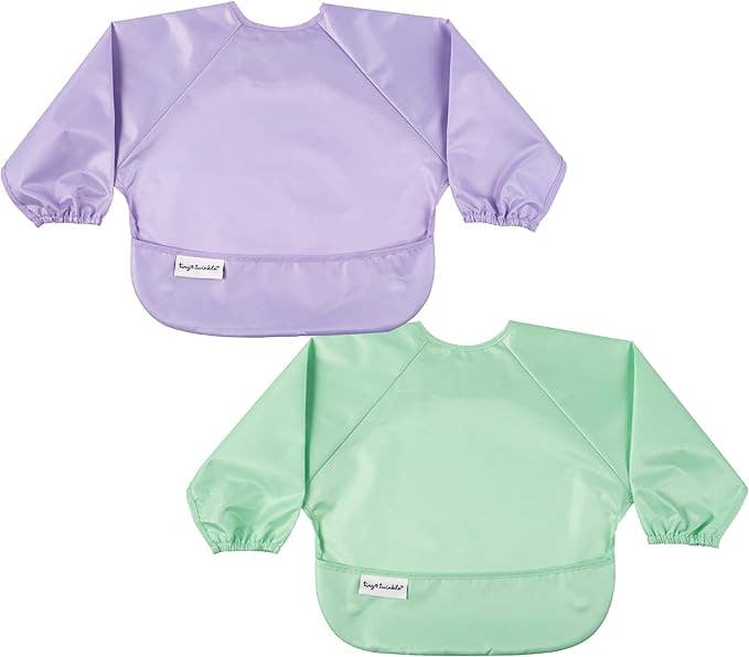 Mess-proof Full Sleeve Bibs - 2 Pack