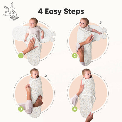 3pk Soothe Baby Swaddles Sleep Sack for Newborns - Prairie