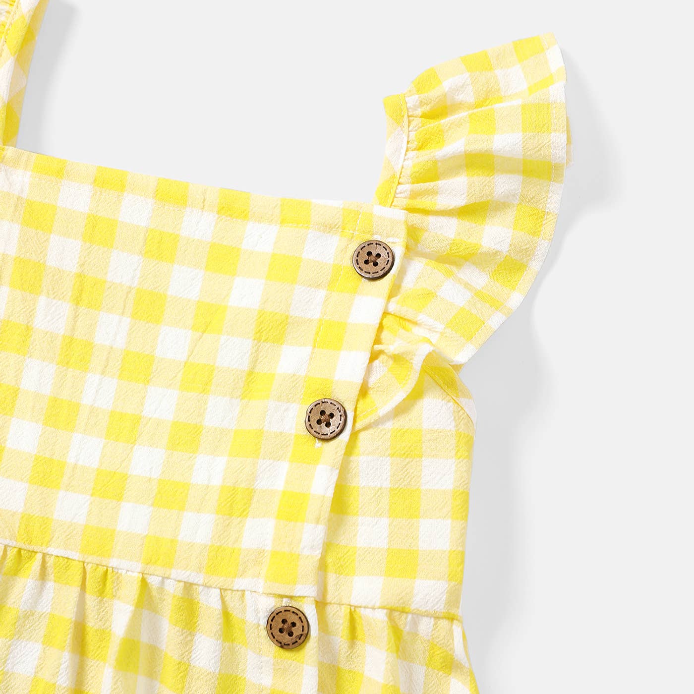 Toddler Girl 100% Cotton Fruit /Plaid  Slip Dress