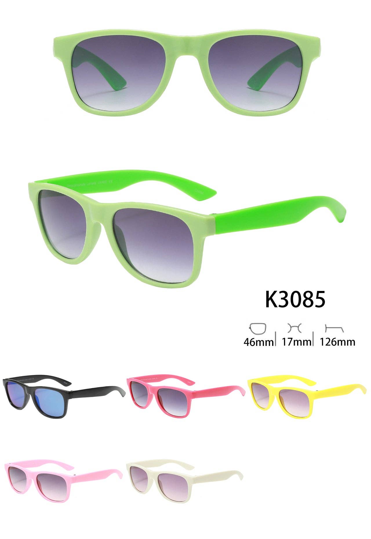 Cute Classic Simple Design Kids Glasses Assorted Colors