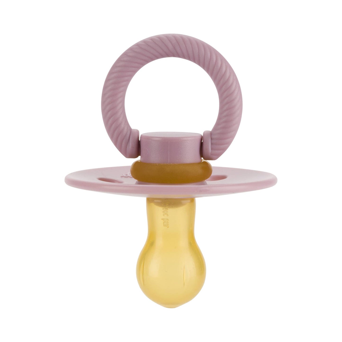 Itzy Soother Natural Rubber Paci Sets: Orchid + Lilac