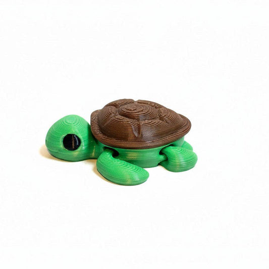 Turtle • Mini 3D Printed Articulated Animal • Flexi Animals • Pocket Pets • Pocket Pals • Desk Pets [#64]