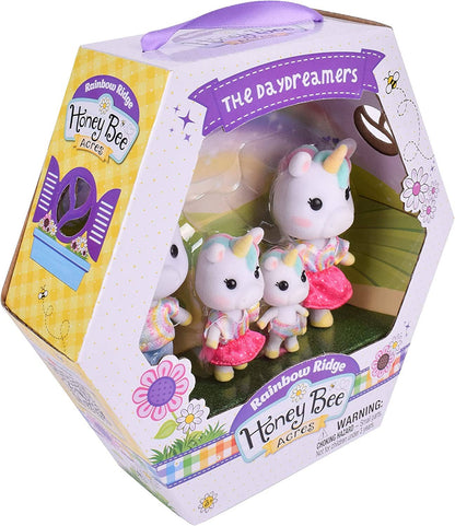 Honey Bee Acres Daydreamers Unicorn Animals Family 4-Pack