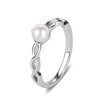 Girls Sterling Silver Freshwater Pearl Baby Ring for Kids
