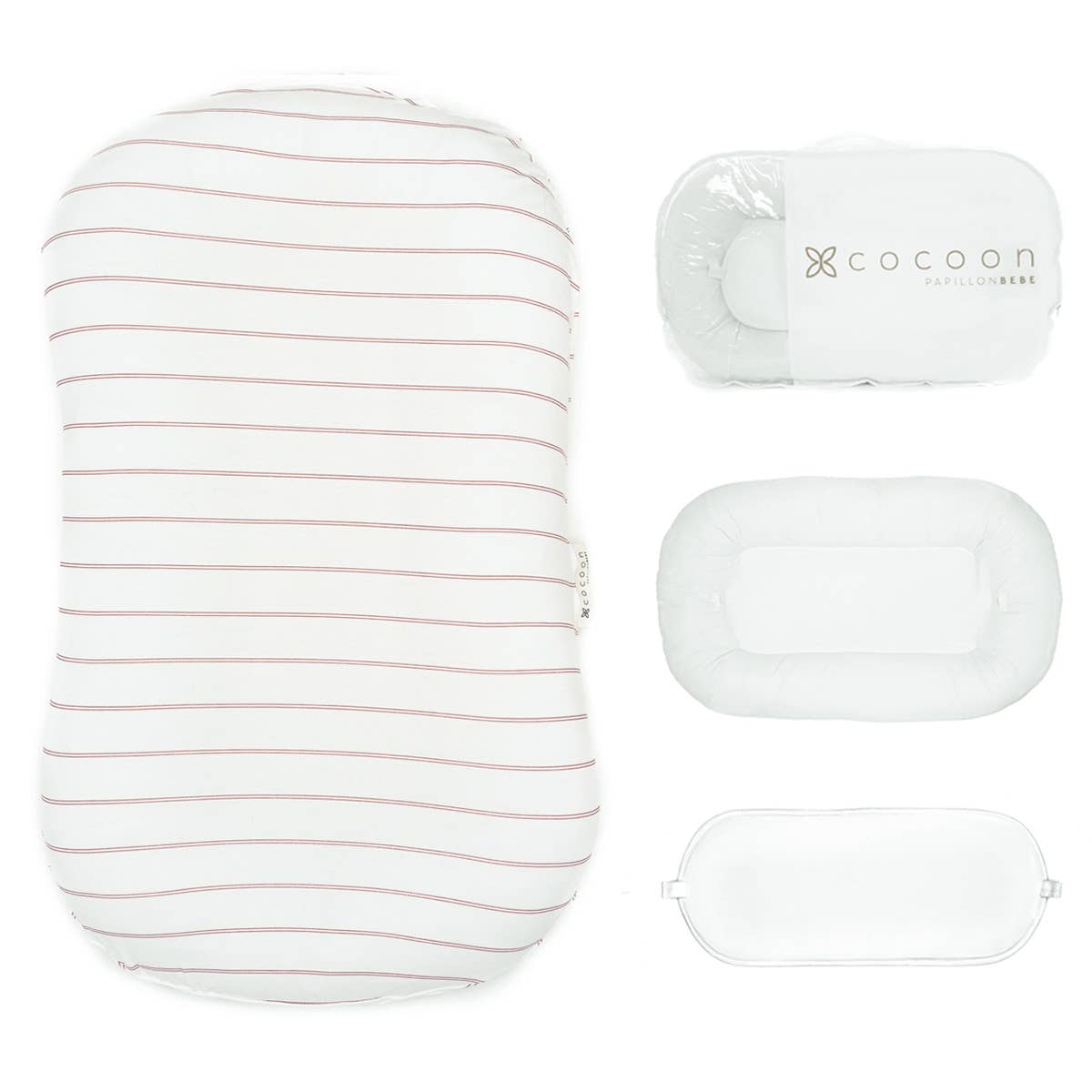 Cocoon: 0-9 months (Baby Lounger, Fall, Travel): Striped Fawn