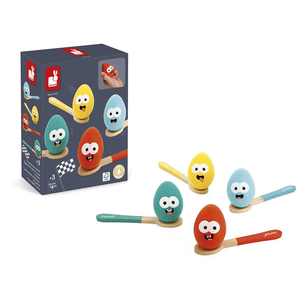 Egg and Spoon | Classic Race Game | Wooden toy | Ages 3+