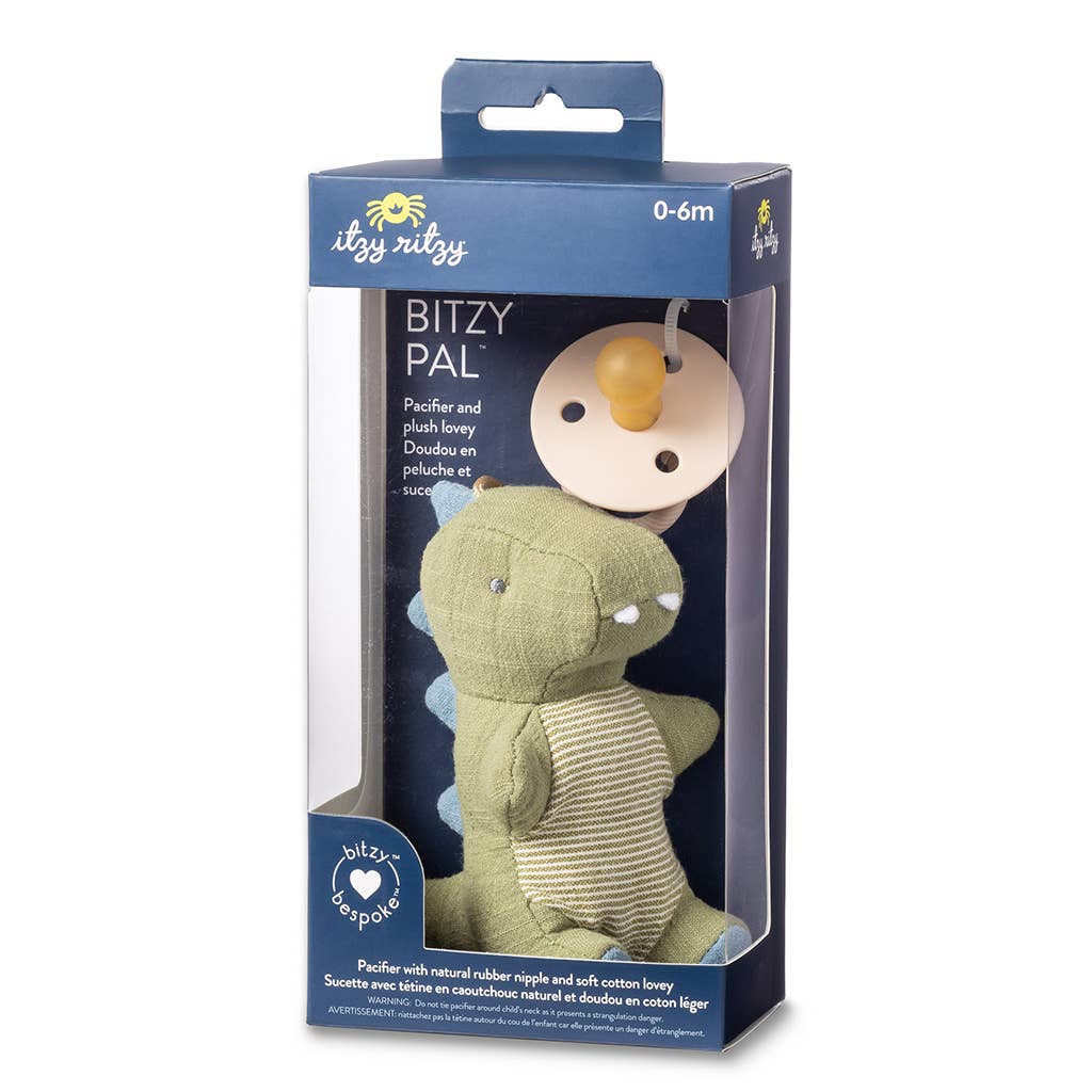 *NEW* Bitzy Pal Natural Rubber Pacifier & Stuffed Animal