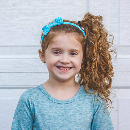 Thin Eyelet Lace Bow Headbands