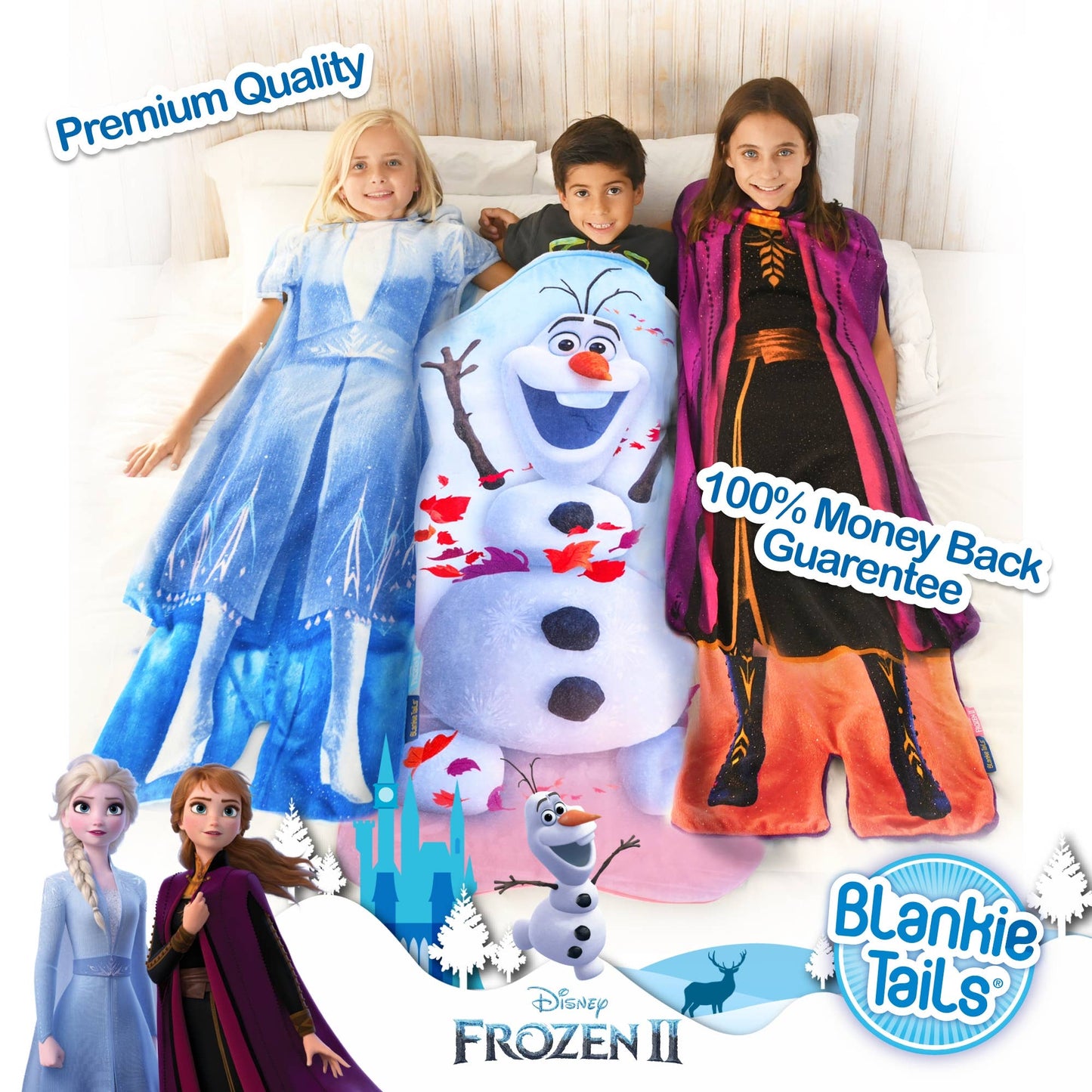 Frozen 2 Olaf Blankie Tails Wearable Blanket