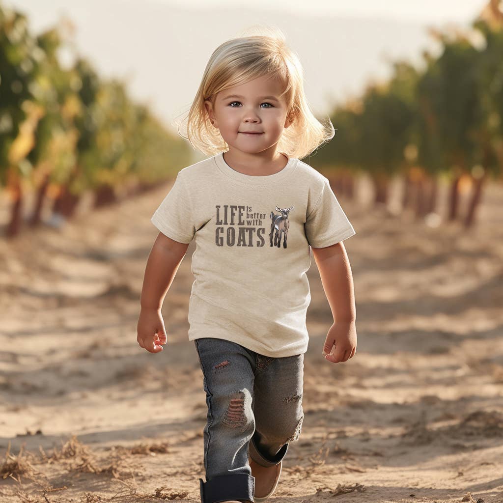 "Life is better with GOATS" Country Farm Clothes for Kids