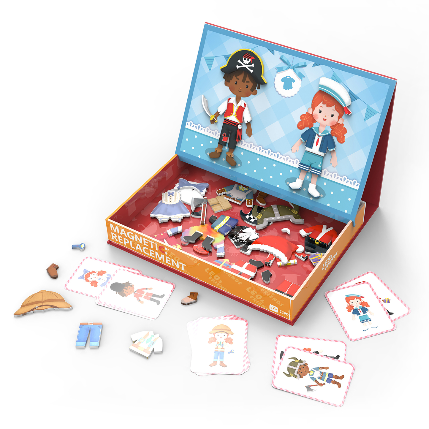 Leo & Friends Magnetic Dressing Kit, 66-Pieces