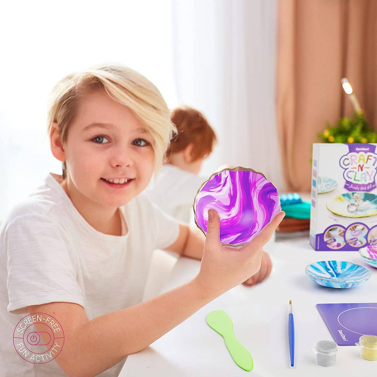 Craft 'n Clay - Jewelry Dish Making Kit for Kids