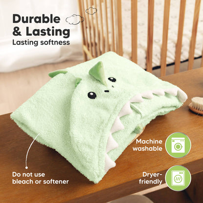 Playpals Hooded Baby Bath Towels for Newborn