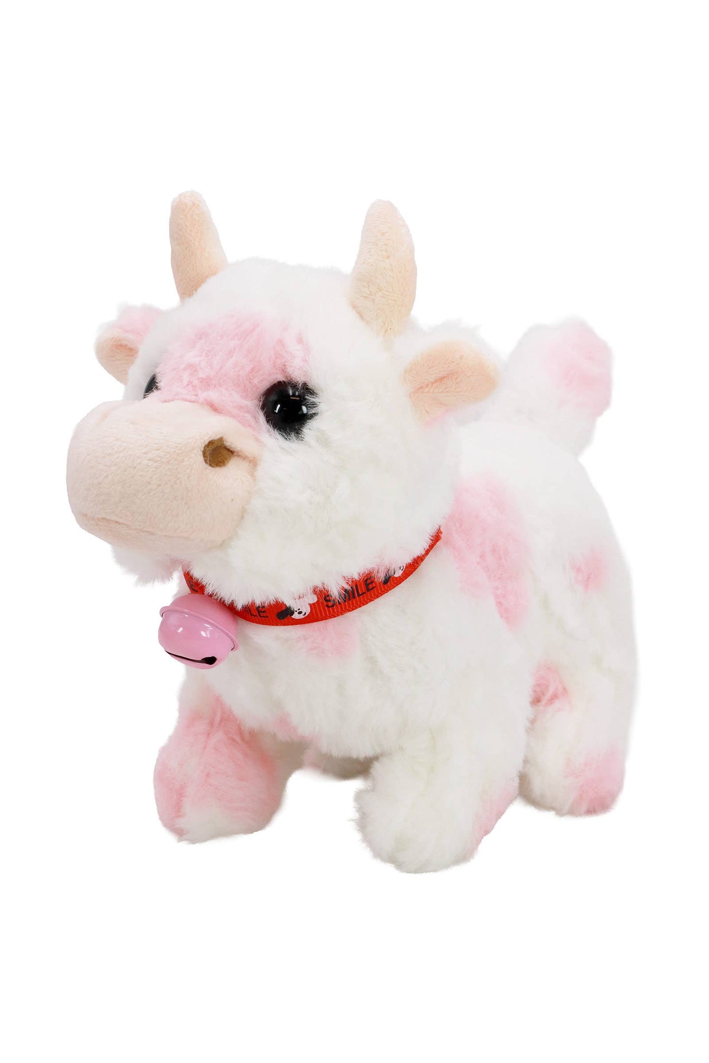 Fuzzy Soft Walking Baby Cow Sound Toy - 12 Pcs