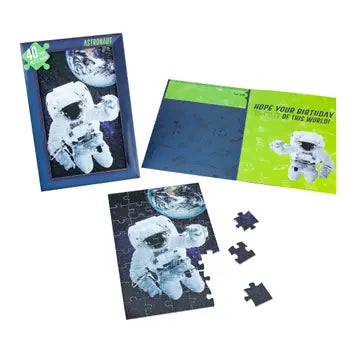 Astronaut Jigsaw Puzzle Cards