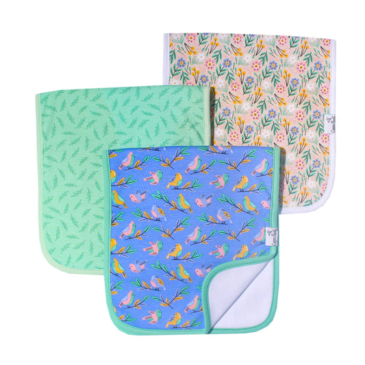 Birdie Burp Cloth Set (3-Pack)