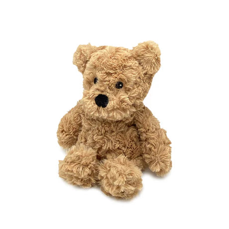 Brown Curly Bear Warmies Junior