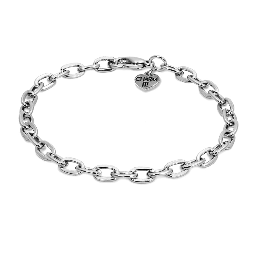 Charm it Chain Bracelet- silver-silver