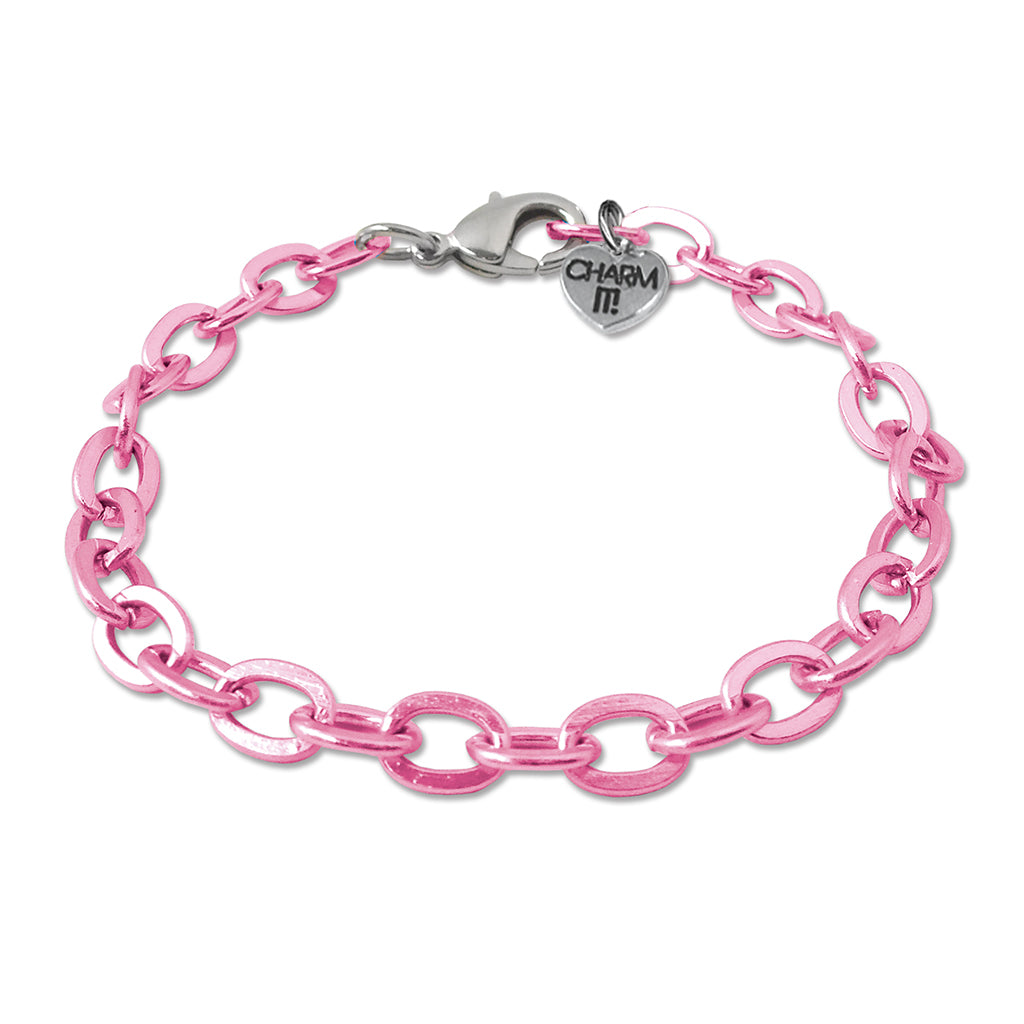 CHARM IT! Pink Chain Bracelet