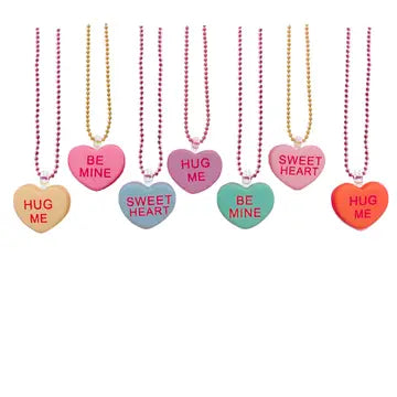 Candy Hearts Necklace Assorted