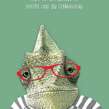 Chameleon Birthday Card