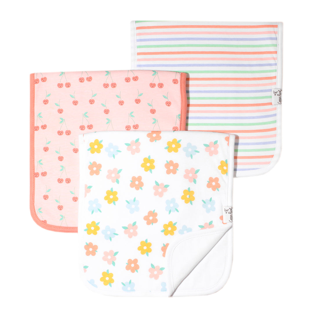 Cheery Burp Cloths