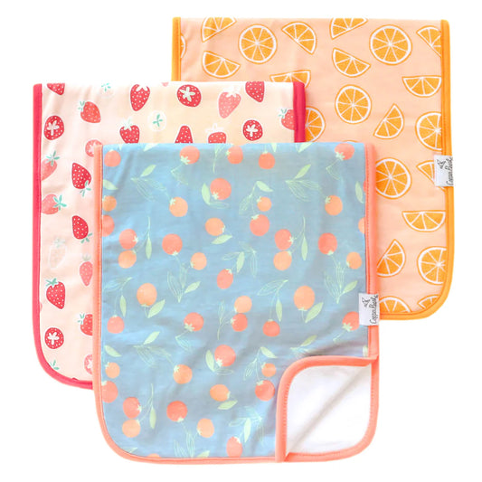 Clementine Burp Cloth Set (3-pack)